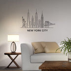 New York, America - Skyline Acrylic Wall Art - Home Decal - National Day