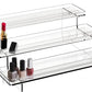Clear Acrylic Display Risers Stand, , 3 Tiered Shelf Organizer for Perfumes, Cupcakes, Jars, Bottles, Lotions, Spices, Display Shelf in Dresser, Store, Supermarket, Kitchen Counter