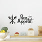 Fork, Knife & Spoon - Beautiful Kitchen Wall Decal - Best For Home & Restaurant
