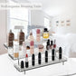Clear Acrylic Display Risers Stand, , 3 Tiered Shelf Organizer for Perfumes, Cupcakes, Jars, Bottles, Lotions, Spices, Display Shelf in Dresser, Store, Supermarket, Kitchen Counter