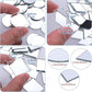 120 Pcs Small Acrylic Craft Mirrors – Square, Diamond & Round Mosaic Mirror Tiles for DIY Crafts, Disco Balls, Lamps & Decorations