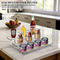 Clear Acrylic Display Risers Stand, , 3 Tiered Shelf Organizer for Perfumes, Cupcakes, Jars, Bottles, Lotions, Spices, Display Shelf in Dresser, Store, Supermarket, Kitchen Counter