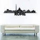 Rome City, Paris  - Skyline Acrylic Wall Art - Home Decal - National Day