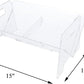 Clear Acrylic Mini Bookshelf – Small Desk Organizer & Bookcase for CDs, Books, Magazines | Desktop Storage Rack for Home & Office