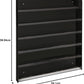 Black Acrylic Wall-Mounted Nail Polish Rack – 6-Tier Premium Display Shelf Organizer, Holds up to 102 Bottles