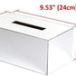JackCubeDesign Acrylic Mirror Tissue Box Holder – Rectangle Storage Case & Napkin Organizer