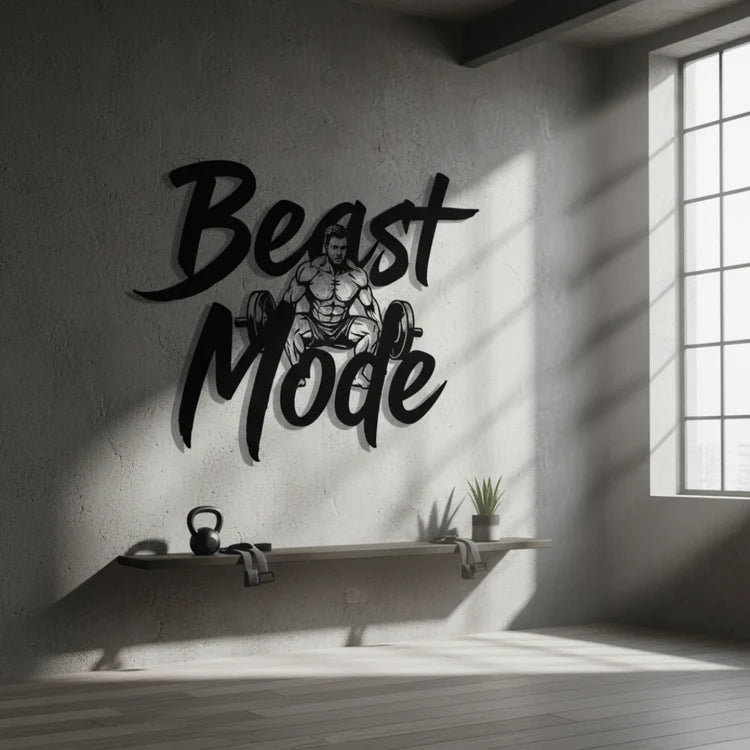 "Beast Mode" Acrylic Wall Art - Bodybuilding & Gym Decor