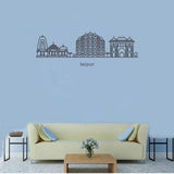 Jaipur, India - Skyline Acrylic Wall Art - Home Decal - Indian National Day