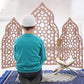 MPC-528 Home Décor and Decorative Accessories, Mini Mosque Prayer Corner Setup, Wooden