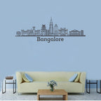 Bangalore, India - Skyline Acrylic Wall Art - Home Decal - Indian National Day