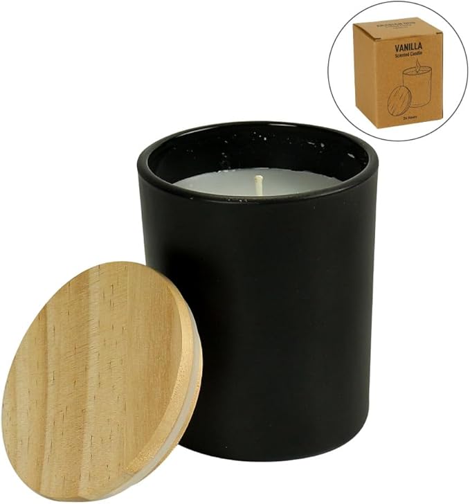 Premium Oud & Vanilla Scented Candle – Handcrafted in Glass Bottle, Long-Lasting Fragrance, Perfect for Relaxation, Home, and Gifts.