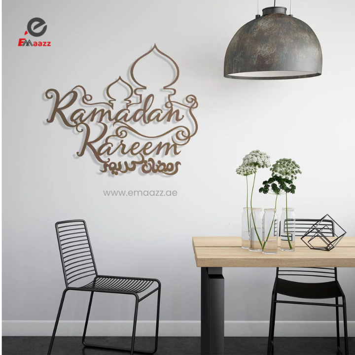 Ramadan Kareem Wall Art | Acrylic Wall Calligraphy | Muslim House Decoration