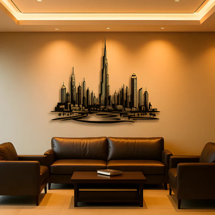 Dubai Skyline Panoramic Acrylic Wall Art