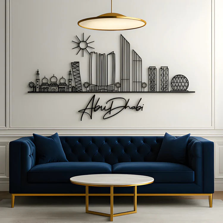 Abu Dhabi Skyline Panoramic Acrylic Art