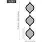 3pcs Mid-Century Modern Tear Drop Mirror Wall Decor | Emaazz