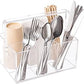 Space Organizers Plastic Acrylic Utensil Holder Silverware Caddy For Picnic Party