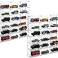 2 Pack Acrylic Display Case, 18 Compartments Clear Showcase Organizer, 6 Tiers Matchbox Display Cabinet for Mini Toys, Hot Wheels and LOL Dolls
