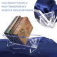 Clear Acrylic Desktop Bookshelf – Modern Bookcase & Magazine Organizer Rack for Office, Study, Library & Home