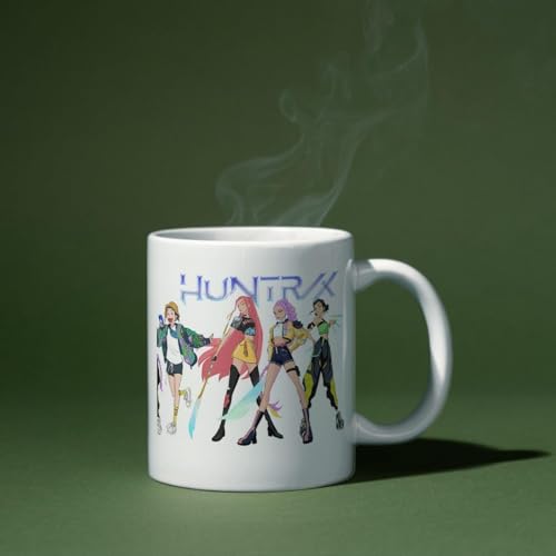 Pyramid International Kpop Demon Hunters Huntrix Girls Coffee Mug - 11oz Ceramic Coffee Mug - Cute Anime Gift for Kids and Fans - Dishwasher and Microwave Safe