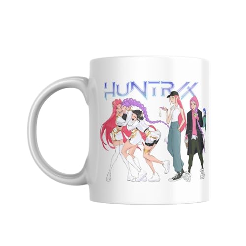 Pyramid International Kpop Demon Hunters Huntrix Girls Coffee Mug - 11oz Ceramic Coffee Mug - Cute Anime Gift for Kids and Fans - Dishwasher and Microwave Safe