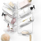 Clear Acrylic Shower Caddy – Wall-Mounted Bathroom Organizer Shelf with Suction Cups | No-Drill, Rustproof Shampoo & Bath Storage