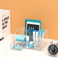Clear Acrylic Desk Organizer with Drawer – 8 Compartments Office Supplies Storage for Home, School & Workspace