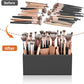 HIIMIEI Black Acrylic Makeup Brush Holder 6-Slots for Vanity Countertop