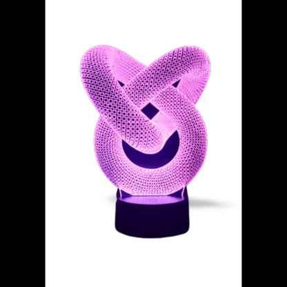 3D Acrylic Illusion Lamp Love Knot