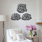 3 Quls Acrylic Islamic Wall Art Set of 3 (Surah Al-Ikhlas, Surah Al-Nas and Surah Al-Falaq)