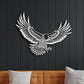 Majestic Acrylic Flying Eagle Wall Art Silhouette - Detailed Feather Design