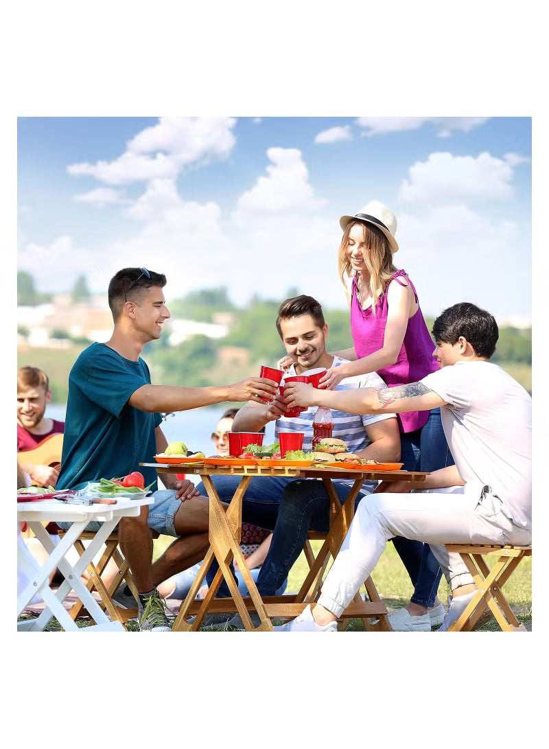 50 Piece Disposable Plastic Cups, Red 16-Ounce Disposable Plastic Party Cups, Red Heavy Duty Cups, Ideal for Weddings, Party’s, Birthdays, Dinners, Lunch’s.