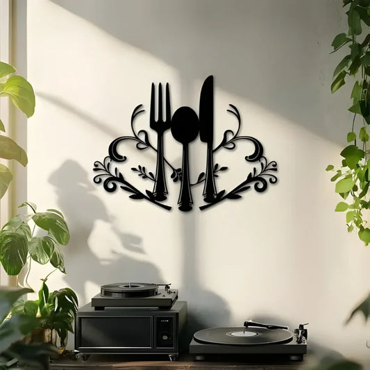 Fork & Spoon Acrylic Wall Art | Kitchen & Dining Decor UAE