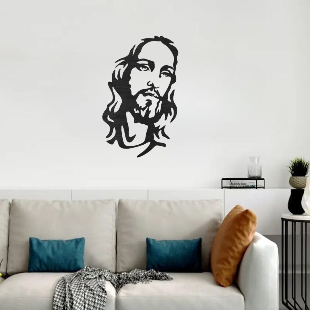 Jesus Chirst's Face - Christmas & Baptism - For Church or Home wall Decal