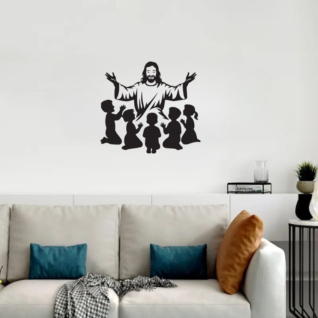 Jesus Christ with Children - Christian Home Décor - Christmas & Baptism - For Church or