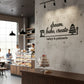 3D Acrylic Bakery Wall Art | Dream Bake Create Cafe Decor