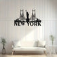 New York, America - Skyline Acrylic Wall Art - Home Decal - National Day