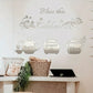 "Bless This Kitchen" Cooker Teapot Acrylic Wall Decal | Beautiful Decor for UAE Homes & Restaurants