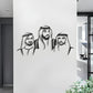 Sheikh Khalifa, Mohammad & Hamdan Acrylic Portrait