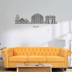 Jaipur, India - Skyline Acrylic Wall Art - Home Decal - Indian National Day
