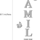 Family Sign Acrylic Mirror - Modern Home Decoration
