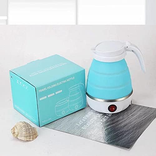 Travel Foldable Silicon Water Heater Jug Collapsible Mini Portable Electric Kettle (Random Color)