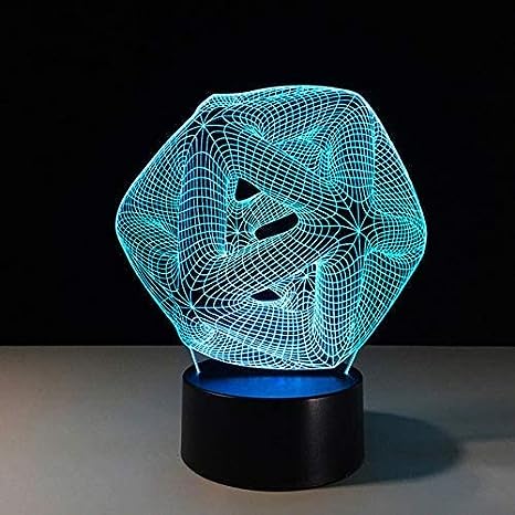 3D Acrylic Abstract Graphics Illusion Lamp