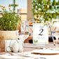 Clear Acrylic Stands – 3 Pack Place Card Holders, Table Number & Business Card Display Holders for Weddings, Dining Tables, Shops & Offices