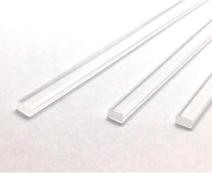 Clear Acrylic Sticks – Flat Plexiglass Sticks for Cake Toppers, Cake Pops & Lollipops – Strong, Reusable & Transparent