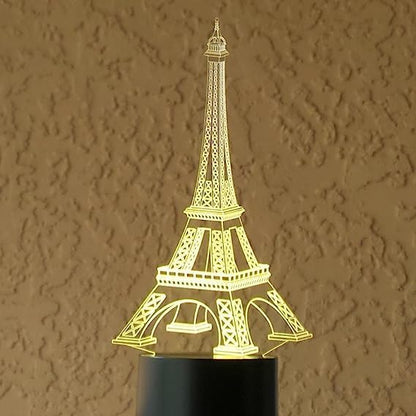 3D Acrylic Illusion Lamp Eiffel Tower Shape