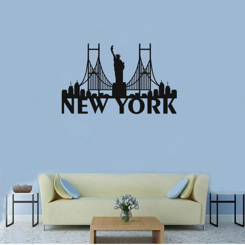 New York, America - Skyline Acrylic Wall Art - Home Decal - National Day