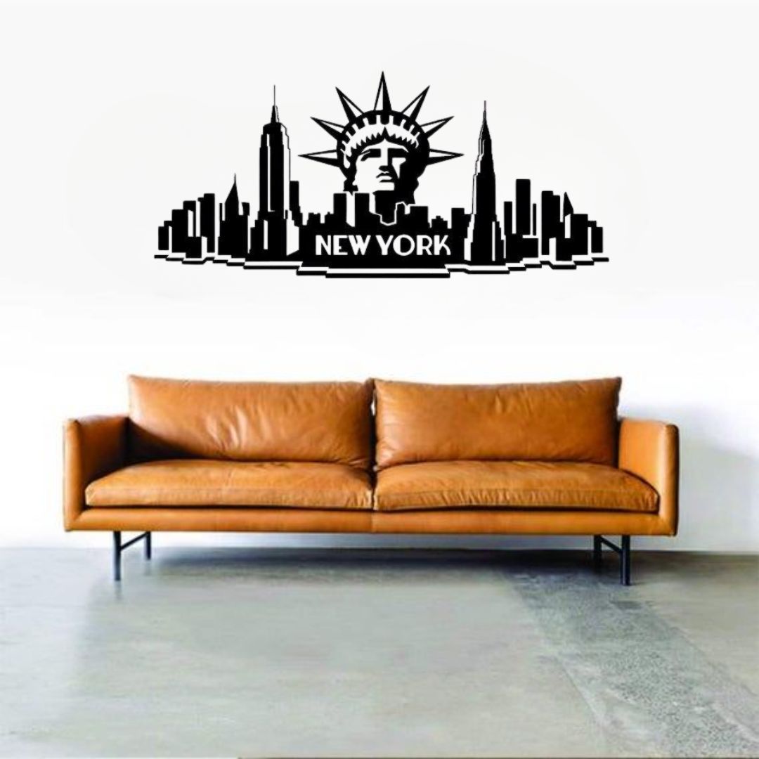 New York America - Skyline Acrylic Wall Art - Home Decal - National Day