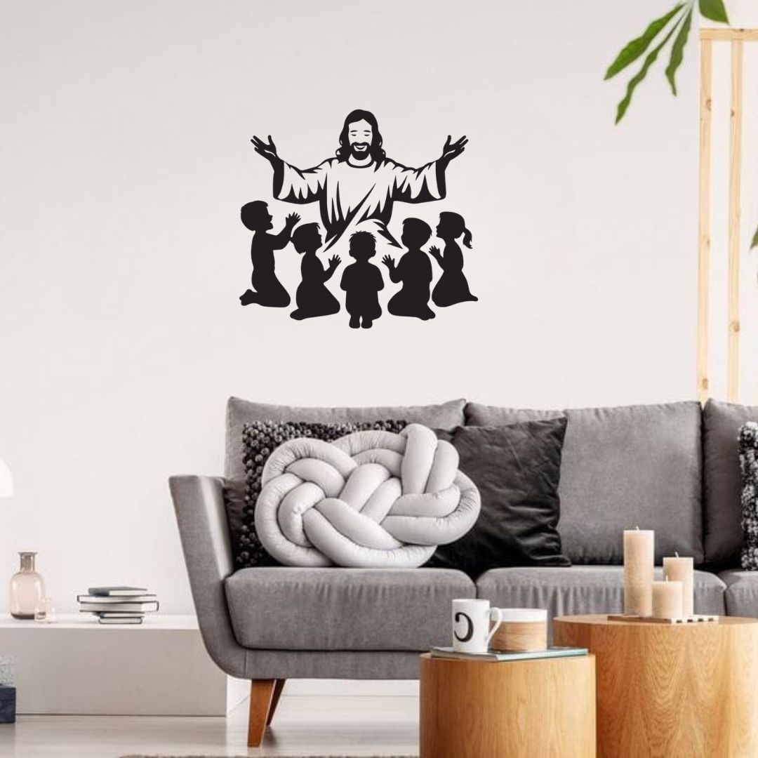 Jesus Christ with Children - Christian Home Décor - Christmas & Baptism - For Church or