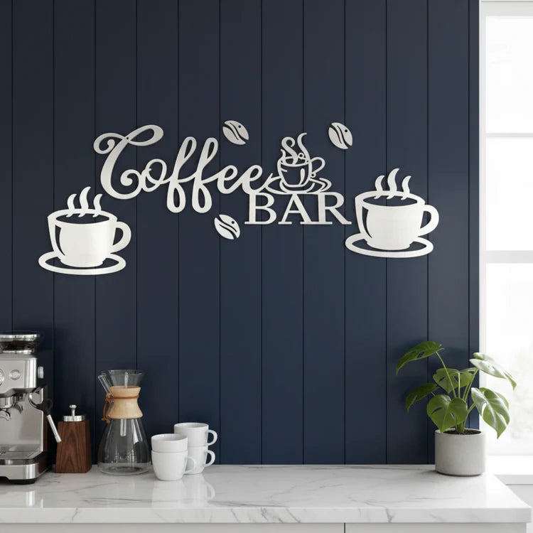 Coffee Bar Wall Decor 3D Acrylic | Cafe Wall Art