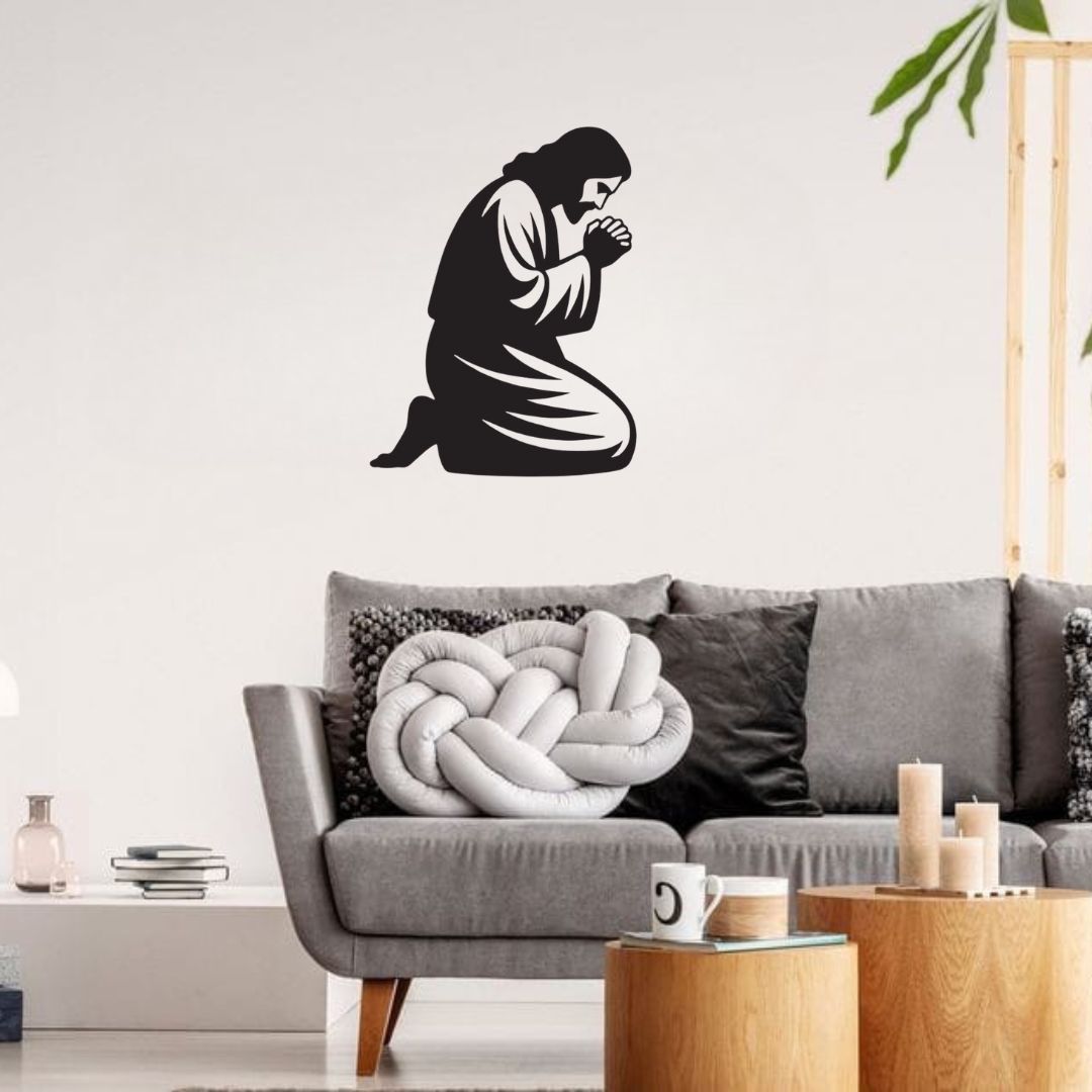 Jesus Christ Praying - Christian Home Décor - Christmas & Baptism - For Church or